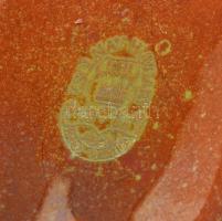 Zsolnay eozin mázas buldog, jelzett, kis kopásnyomokkal, m: 13,5 cm