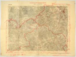 Arló és Kisterenye térképe, 1:75000, közigazgatási határokkal, ideiglenes kiadás, M. Kir. Állami Térképészet, 46,5×62 cm