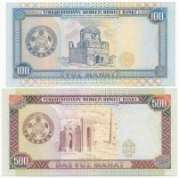 Türkmenisztán 1995. 100M + 500M T:I
Turkmenistan 1995. 100 Manat + 500 Manat C:UNC