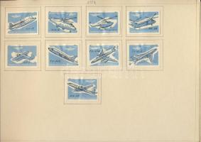 622 db szovjet gyufacímke szépen feldolgozva lapokon