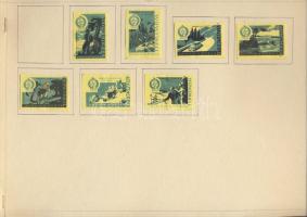 622 db szovjet gyufacímke szépen feldolgozva lapokon