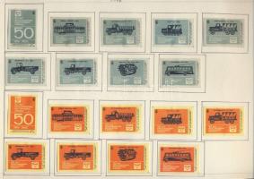 867 db szovjet gyufacímke szépen feldolgozva lapokon