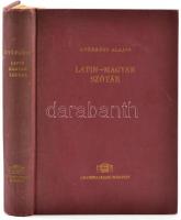 Györkösy Alajos (szerk.): Latin-magyar szótár. Bp., 1963, Akadémiai Kiadó. Kiadói egészvászon kötés, jó állapotban.