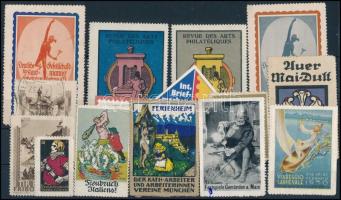 1910-1950 15 db ritka német levélzáró bélyeg, kiállítások és események témában