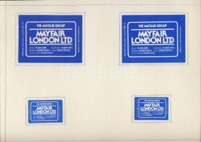 550 db-os szép gyufacímke-gyűjtemény