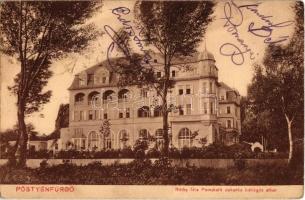 1915 Pöstyén, Pistyan, Piestany; Rónai szálloda. Réthy féle Pemetefű cukorka köhögés ellen reklám / hotel (EB)