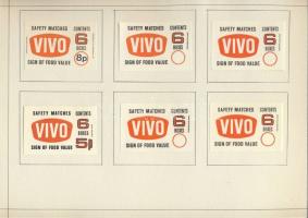 550 db-os szép gyufacímke-gyűjtemény