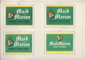 550 db-os szép gyufacímke-gyűjtemény