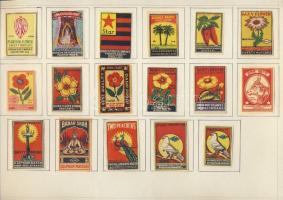 795 db-os szép indiai gyufacímke-gyűjtemény