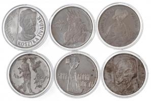 1976. 200Ft Ag (6xklf) "Festők I. / Derkovits, Szinyei, Munkácsy" "PRÓBAVERET" s...