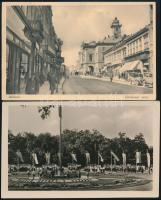 12 db régi magyar városképes lap