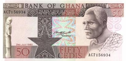 Ghana 1980.7.2. 50C T:I + Kolumbia 1983.1.1. 20P(2x) T:I