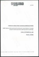 1995 Diana hercegnő kiállításmegnyitón, sajtófotó, hátulján feliratozva, 17×25,5 cm