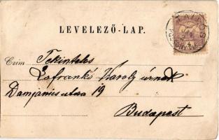 1900 Tallós, Tomásikovo; Esterházy kastély, Iskola, Római katolikus templom. Kiadja Józsua Goldstein...