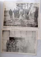 cca 1900-1918 24 db katonafotó berakóban, csoprtképek, hadifoglyok, téli egyenruihások