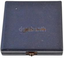 1988. "MTK-VM Sportklub 100 éves" nagyalakú aranyozott fém emlékérem dísztokban (70mm) T:2