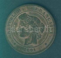 Franciaország 1793W 2S XVI.Lajos T:4+ + 1855. 2c T:3 pici ph. + 1891. 10c T:3/3-