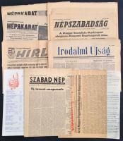 1949-1957 7 db újság, benne 1956-os forradalmi számok is. Népakarat, Vásárhely népe, Szabad Nép, Népszabadság