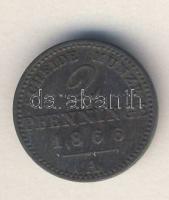 Német Államok/Poroszország 1866A 2Pf T:2/3 1868B 1Pf T:2/3