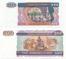 Mianmar 1994. 100K + 500K T:I-,II
Myanmar 1994. 100 Kyats + 500 Kyats C:AU,XF