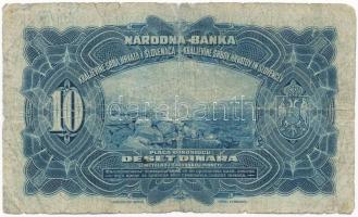 Szerb-Horvát-Szlovén Királyság 1920. 10D T:III-,IV részben restaurált
Kingdom of Serbs, Croats and ...