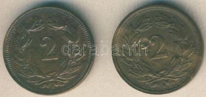 Svájc 1907. 2R T:3+ + 1933. 2c T:2-/3