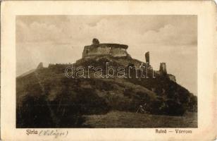 Világos, Siria; Világosi várhegy és vár. Kiadja Zehe István Nr. 5. / Ruina Cetatea Siriei / castle (fa)