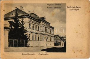 Szászrégen, Reghin; Liceul luterana / Evang. Gymnasium / Evangélikus gimnázium / Lutheran high school (fl)