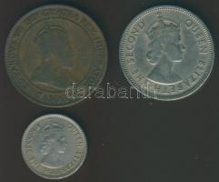 Kanada 1909. 1c T:3 + Malaya és Brit Borneo 1954. 20c + 1958. 5c T:2/3,3