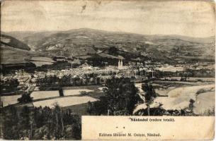 1907 Naszód, Nasaud; vedere totala / látkép. Kiadja M. Onisor / general view (EB)