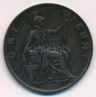 Nagy-Britannia 1897. 1p Br "Viktória" T:2,2-
Great Britian 1897. 1 Penny Br "Victori...