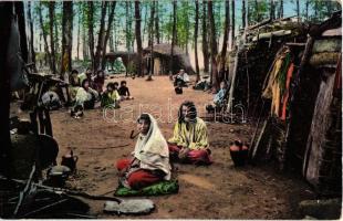 1908 Cigány tanya / Gypsy camp, folklore