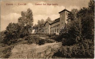 Csucsa, Ciucea; Castelul Oct. Goga / Octavian Goga kastély. Kiadja Simon Gerő / castle (fa)