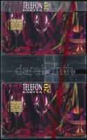 1994 Hermann Crystal. 2 db összefüggő Használatlan telefonkártya. Csak 2000 pld!