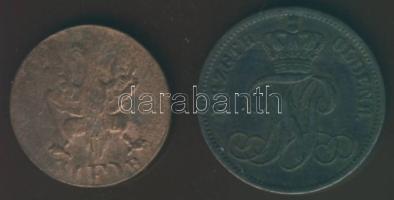 Német Államok/Frankfurt am Main 1822. 1H T:3-  + Német Államok/Oldenburg 1865. 3Schwaren T:3