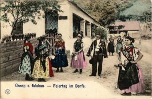 Ünnep a faluban / Feiertag im Dorfe / Hungarian folklore in the village