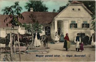 Magyar paraszt udvar / Ungar. Bauernhof / Hungarian folklore