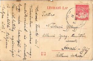 Sofronya, Sofronea; Purgly kastély, szecessziós keret. A levelet Purgly László Arad vármegyei főispá...