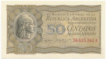 Argentína 1951-1956. 50c T:I Argentina 1951-1956. 50 Centavos C:UNC