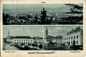 Máramarossziget, Sighetu Marmatiei; látkép, Pénzügyi palota, Leány gimnázium / general view, Financial Palace, girls high school (EB)