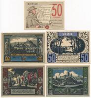 Németország / Weimari Köztársaság ~1922. 5db klf szükségpénz, közte Calcar, Bolkenhain in Schlesien ...