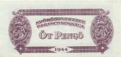 1944. 5P "V.H." erős nyomáselcsúszással T:I