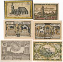 Németország / Weimari Köztársaság 1921. 6db klf szükségpénz, közte Colditz, Hamburg T:II
Germany / ...