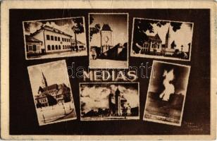 Medgyes, Mediasch, Medias; mozaiklap / multi-view postcard (fa)