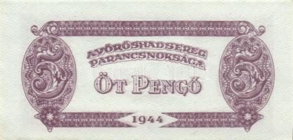 1944. 5P "V.H." erős nyomáselcsúszással T:I