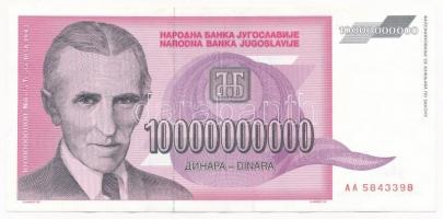 Jugoszlávia 1993. 10.000.000.000D T:I- Yugoslavia 1993. 10.000.000.000 Dinara C:AU