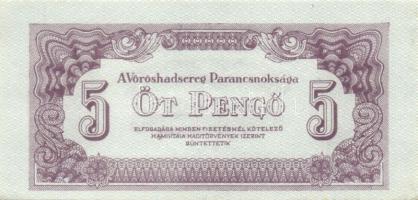 1944. 5P "V.H." erős nyomáselcsúszással T:I