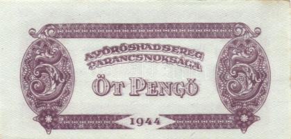 1944. 5P "V.H." erős nyomáselcsúszással T:I