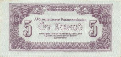 1944. 5P "V.H." erős nyomáselcsúszással T:I