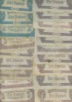 175db bankjegy, főleg pengő, benne "V.H." T:II,III,IV (kevés)